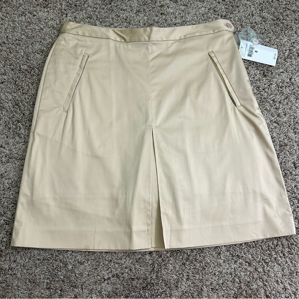 Ralph Lauren Golf Ladies Size 8 Tan Side Zip Skorts